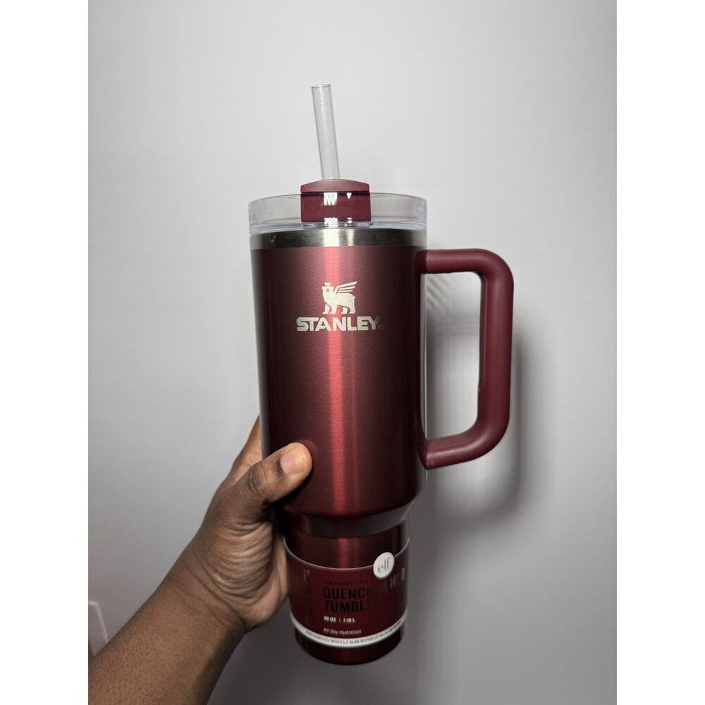Stanley X E.L.F. Limited Edition JAM SESSION Burgundy Red 40oz Tumbler BNWT - Picture 4 of 7